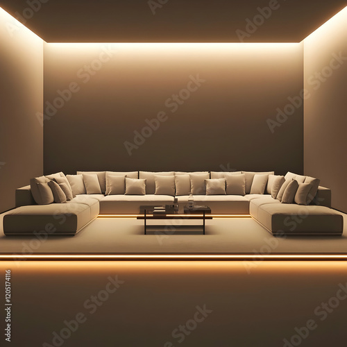 Modern Living Room Interior...