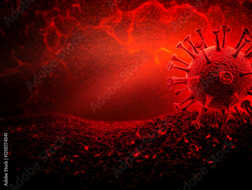 3D Illustration of a Virus ...