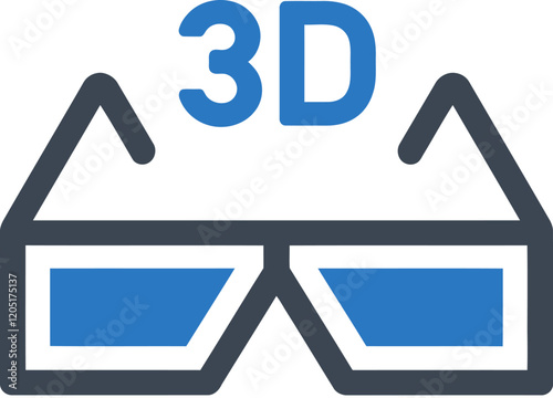 3D Glasses Icon