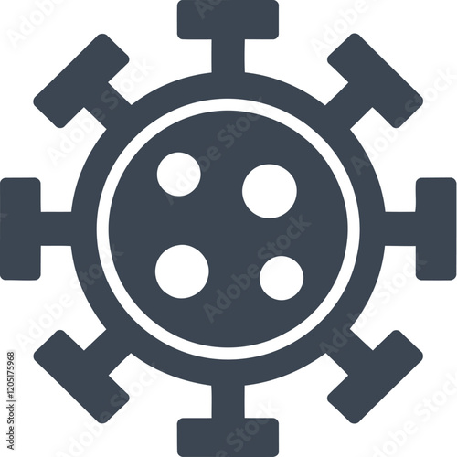 Virus Structure Abstract Icon