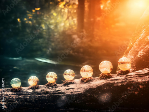 Seven Crystal Balls Aligned...