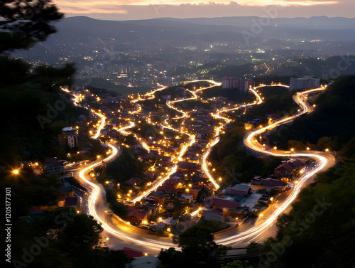 Winding Mountain Roads Illu...