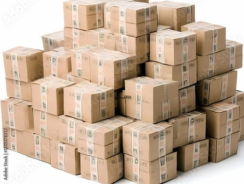 Numerous Cardboard Boxes St...