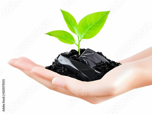 Green Sprout Growing from B...