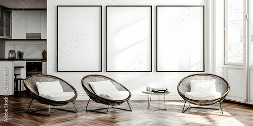 Modern interior design with...