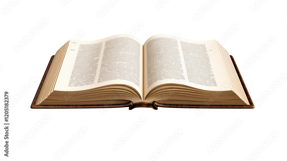 Open Antique Book with Glowing Pages Knowledge Wisdom Concept isolated on transparent background Open Antique Book with Glowing Pages Knowledge Wisdom Concept isolated on transparent background