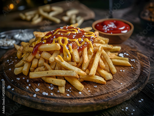 Crispy French Fries Topped ...
