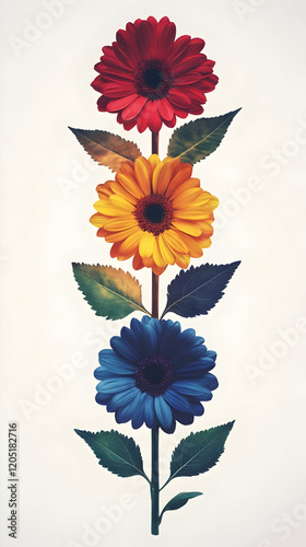 Colorful Gerbera Daisies Bl...