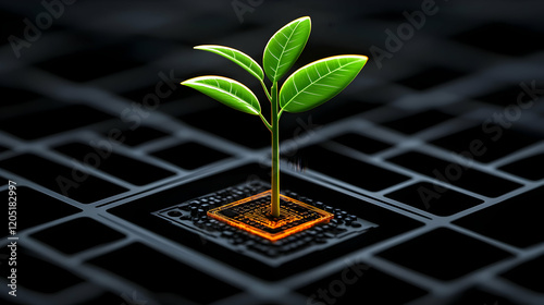 Green Plant Growing from a ...