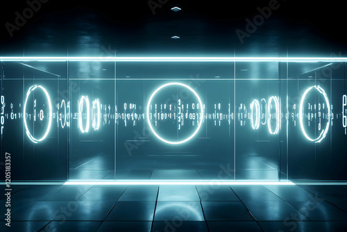 Futuristic Empty Room with ...