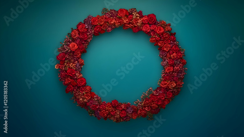 Circular Floral Frame Creat...