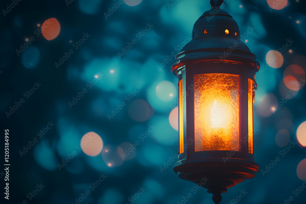 Enchanted Lantern in a Mystical Night Enchanted Lantern in a Mystical Night
