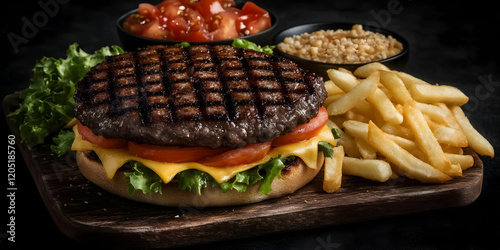Delicious Cheeseburger with...
