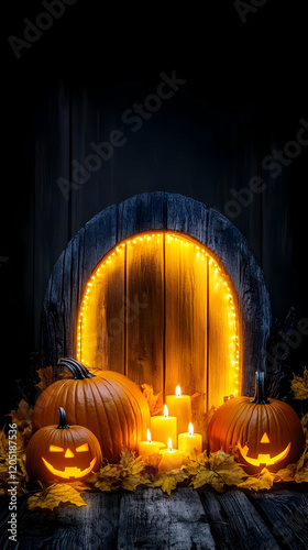 Halloween Pumpkins and Cand...