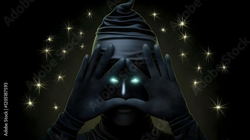 Mysterious Figure in Black ...