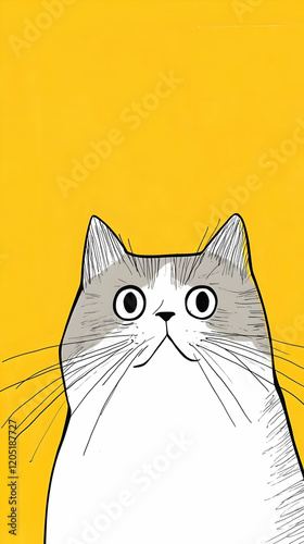 Surprised Cat Illustration ...