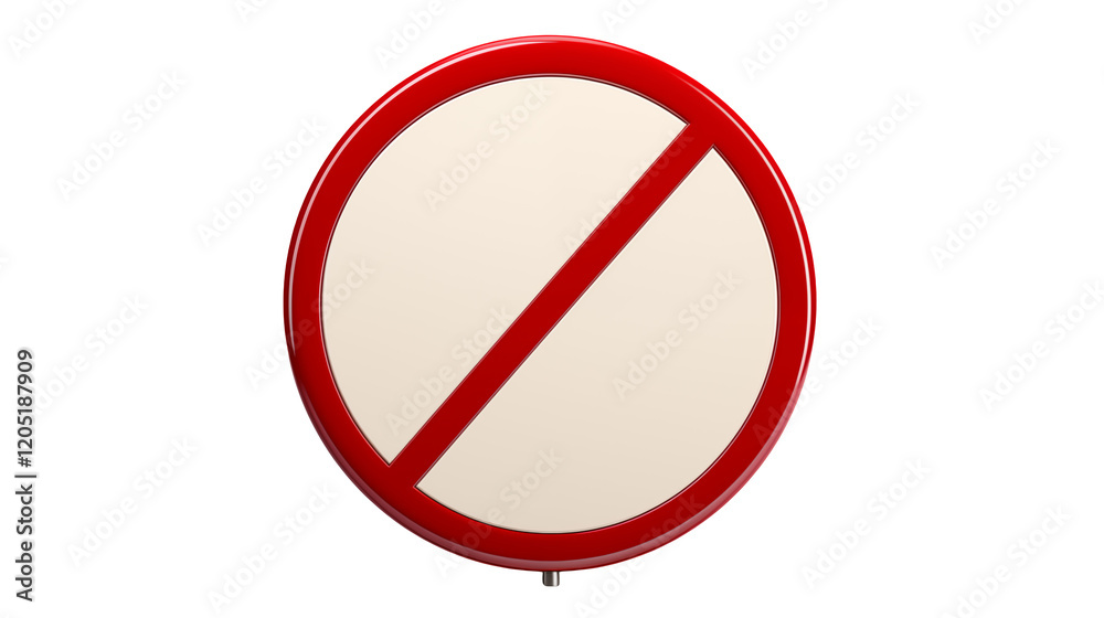 Prohibition Sign Red Circle with Diagonal Line Graphic isolated on transparent background Prohibition Sign Red Circle with Diagonal Line Graphic isolated on transparent background