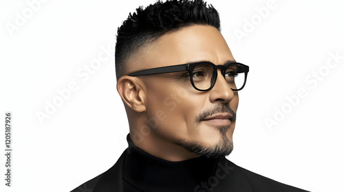 Stylish Man in Glasses and ...