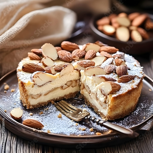 Delicious Almond Cheesecake...