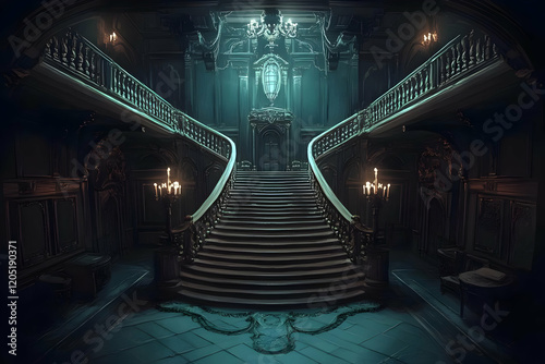 Grand Staircase in a Dark M...