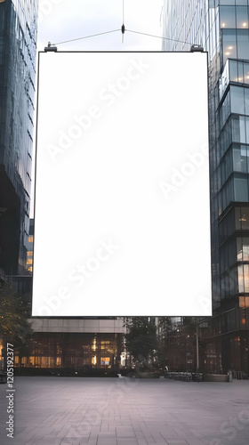 Blank Billboard Hangs Betwe...
