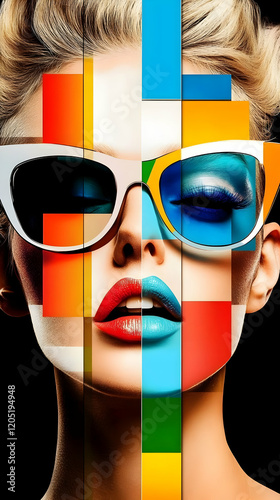 Artistic portrait of woman ...