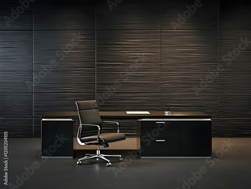 Modern Minimalist Black Off...
