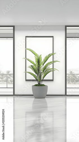 Modern Interior with Potted...