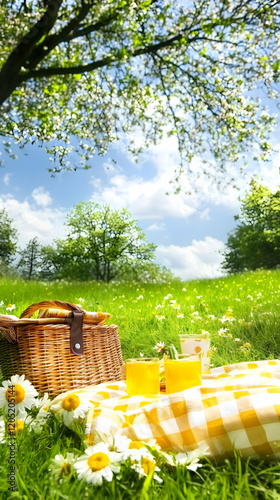 Picnic Basket and Drinks Si...
