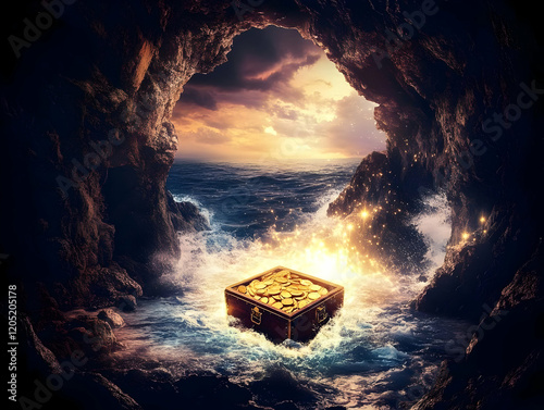 Treasure Chest Floats in Oc...