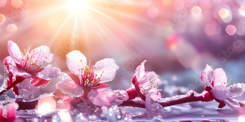 Pink Flowers Bloom Beautifu...