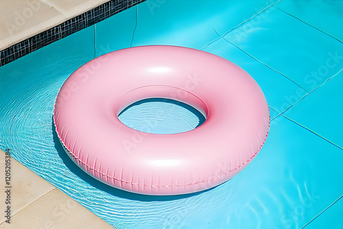 Pink Inflatable Ring Floati...