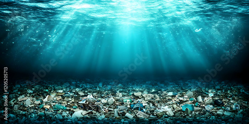 Ocean Floor Covered in Plas...