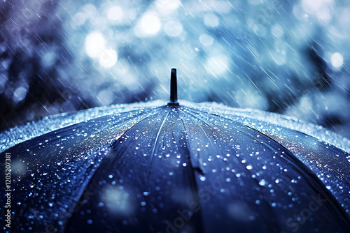 Close-up of an umbrella col...