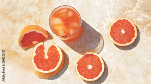 Refreshing Grapefruit Juice...