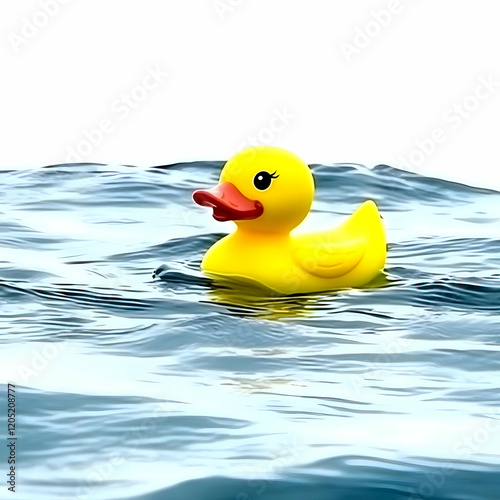 Yellow Rubber Duck Floating...