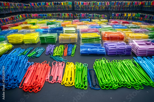 Colorful Paper Clips and Pe...