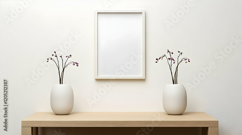 Blank Frame Mockup with Pla...
