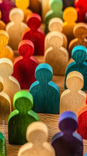 Colorful Wooden Figures Sta...