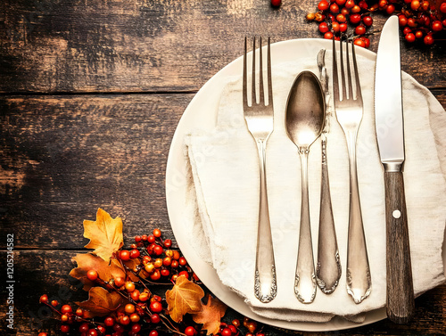 Autumn Table Setting Displa...