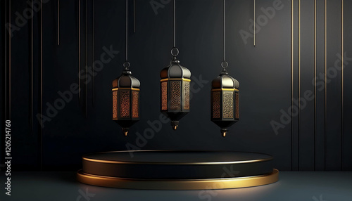 Ramadan Kareem background and banner design.