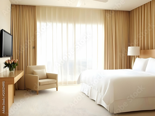 Bright and Airy Bedroom wit...