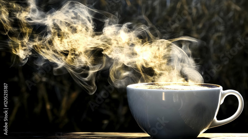 Steaming Hot Beverage in a ...