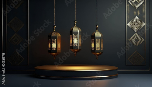Ramadan Kareem background and banner design.