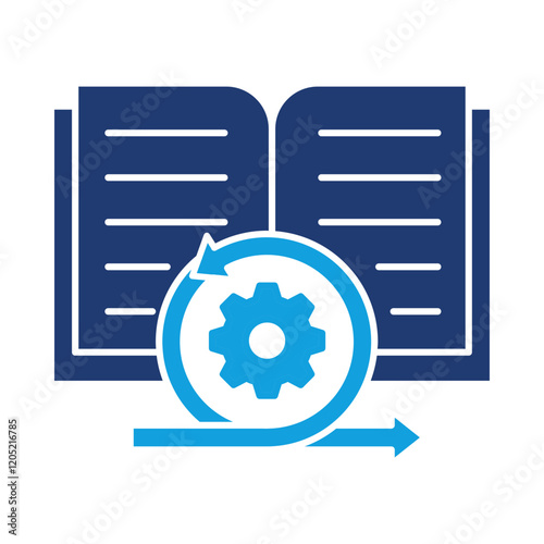 Agile Manifesto – Book Representing Agile Values Vector Illustration