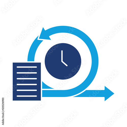 Iteration – Cycle Representing Continuous Improvement Vector Illustration