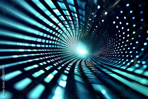 Abstract 3D Tunnel Creates ...