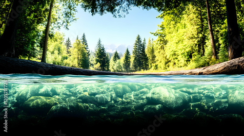 Serene Forest Meets Crystal...