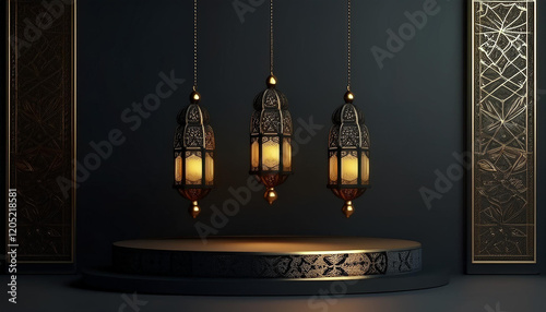 Ramadan Kareem background and banner design.