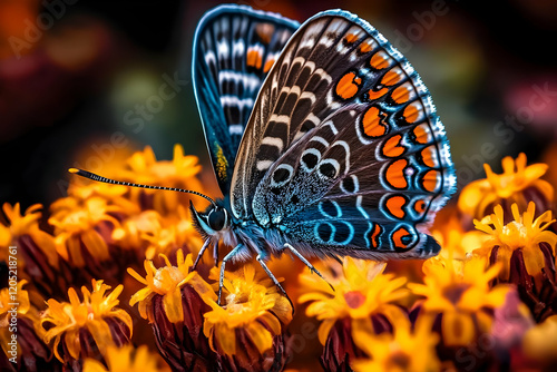 Vibrant Butterfly Rests on ...